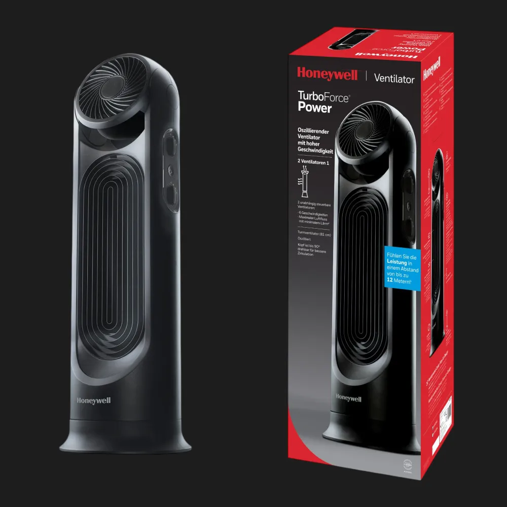 Вентилятор Honeywell Turbo Force Power (HYF500E) (Black) — фото 3
