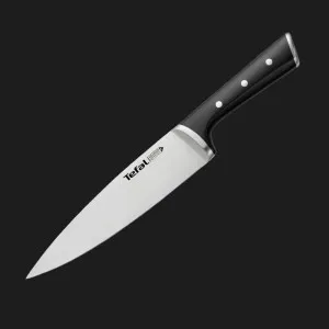 Кухонний ніж поварський Tefal Ice Force 20см (Black) (K2320714)