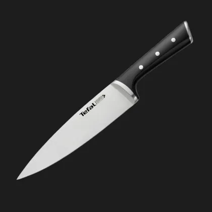 Кухонний ніж поварський Tefal Ice Force 20см (Black) (K2320714)