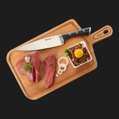 Кухонний ніж поварський Tefal Ice Force 20см (Black) (K2320714)
