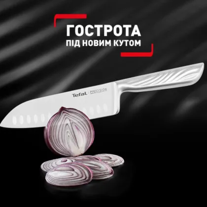Кухонний ніж Сантоку Tefal Precision 16.5см (Steel) (K2891124)