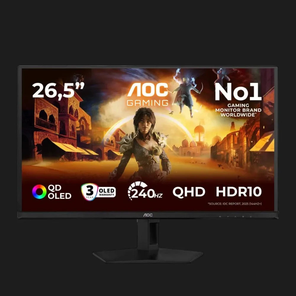 Монітор AOC 26.5" QD-OLED 240Hz Q27G41ZDF