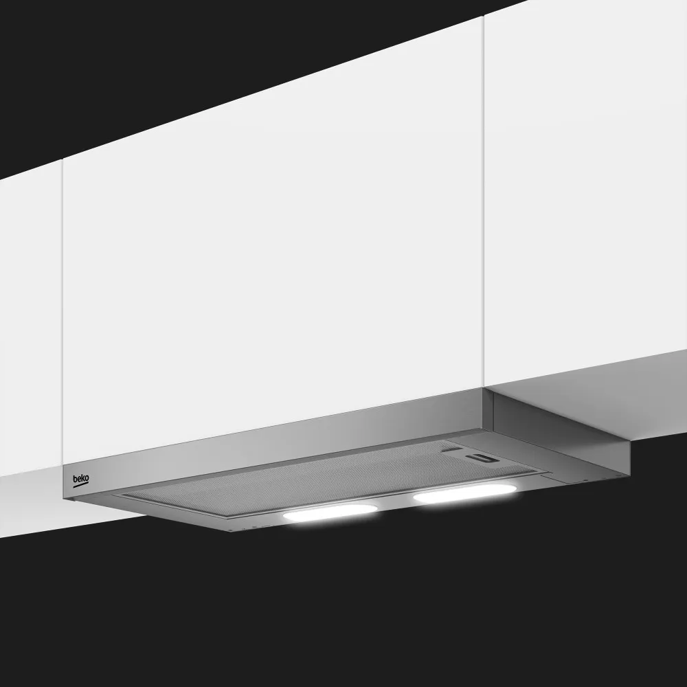 Вытяжка Beko телескопическая, 60 см, 483 м3/ч (Stainless Steel) (HNT61310X)
