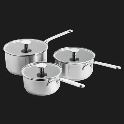 Набір ковшів з кришками KitchenAid SSS (Stainless Steel) (CC005740-001)