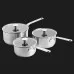 Набір ковшів з кришками KitchenAid SSS (Stainless Steel) (CC005740-001)
