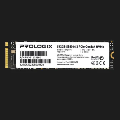 Накопичувач SSD Prologix S380 512GB NVMe PCIe 3.0 (PRO512GS380)