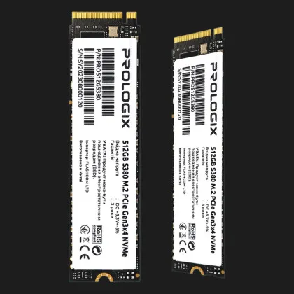 Накопичувач SSD Prologix S380 512GB NVMe PCIe 3.0 (PRO512GS380)