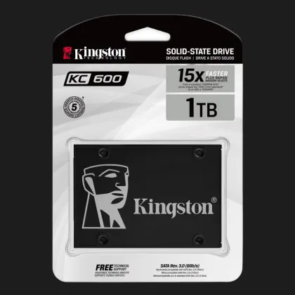 Накопичувач SSD Kingston KC600 1TB SATA (SKC600/1024G)