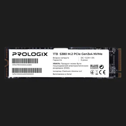 Накопичувач SSD Prologix S380 1TB NVMe PCIe 3.0 (PRO1000GS380)