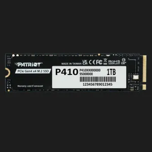 Накопичувач SSD Patriot P410 1TB NVMe PCIe 4.0 (P410P1TBM28H)