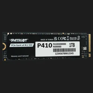 Накопичувач SSD Patriot P410 1TB NVMe PCIe 4.0 (P410P1TBM28H)