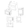 Микроволновая печь встроена Hansa AMG20IFH (Gray)