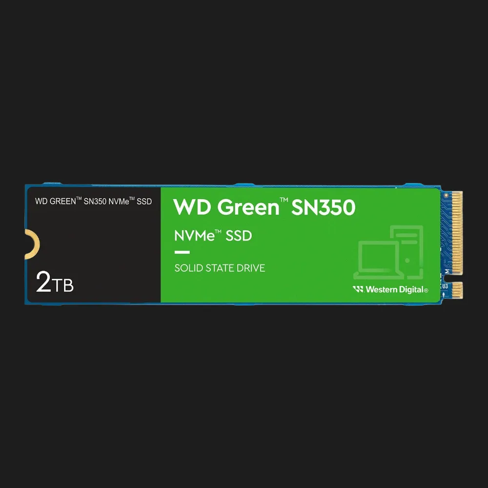 Накопичувач SSD WD Green SN350 2TB NVMe PCIe 3.0 (WDS200T3G0C)