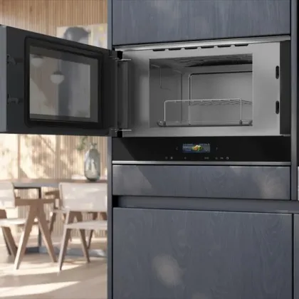 Мікрохвильова піч вбудована Siemens BE732L1B1 (Black)