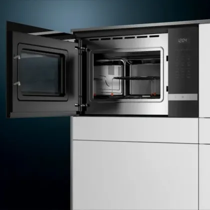 Мікрохвильова піч вбудована Siemens BE555LMS0 (Black)