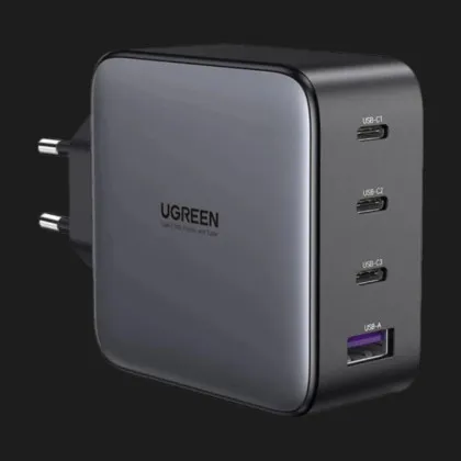 Блок живлення UGREEN CD226 100W USB-A+3xUSB-C GaN Tech Fast Charger (Gray)