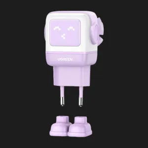 Блок питания UGREEN CD361 65W Nexode Robot GaN Tech USB + 2 x USB Type-C (Purple) в Луцке