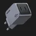 Блок питания UGREEN X707 USB-C+USB-C 45W PD GaN Tech Charger (Space Gray)