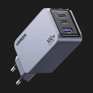 Блок питания UGREEN X757 2xUSB-C+USB Nexode Pro 100W GaN Fast Charger (Space Gray) в Луцке