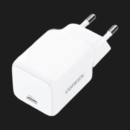 Блок питания UGREEN X513 USB-C 30W QC4.0 PD3.0 GaN Fast Charger (White)