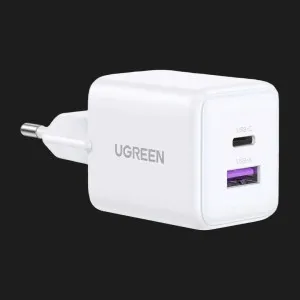 Блок питания UGREEN X514 USB-C+USB 20W GaN Fast Charger (White) в Луцке