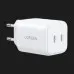 Блок питания UGREEN X526 2xUSB-C 45W GaN Fast Charger (White)