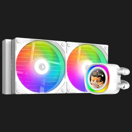 Система водяного охолодження ID-Cooling FX 240 LCD (White) (FX240 LCD WHITE)