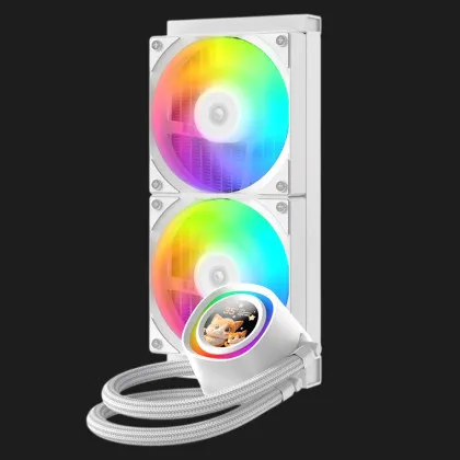 Система водяного охолодження ID-Cooling FX 240 LCD (White) (FX240 LCD WHITE)
