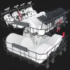 Посудомийна машина вбудована Whirlpool (WIC3C34PFES) (White)