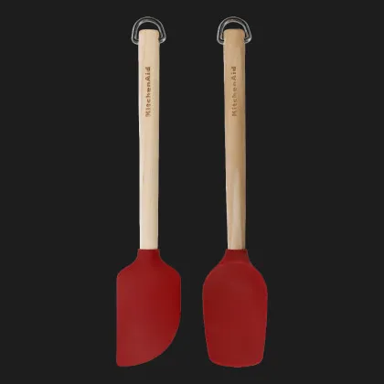 Набір лопаток для тіста KitchenAid Coreline 2 шт 23.5 см береза (Red) (KQR750OHERE)