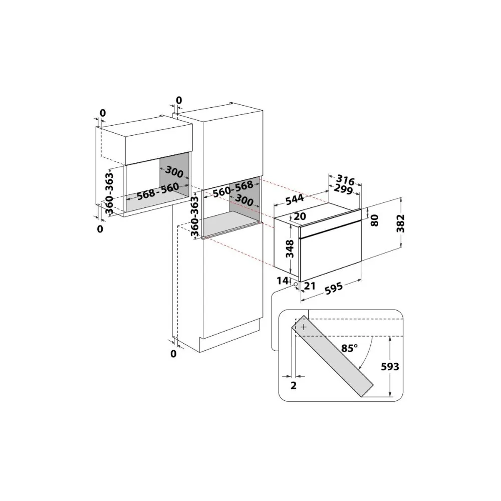 Микроволновая печь встроенная Whirlpool MBNA900X (Silver)