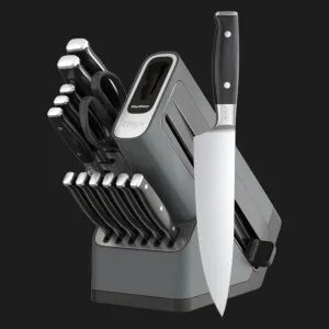 Набір ножів Ninja StaySharp Deluxe з 14 предметів (Steel/Black) (K32014EUUK)
