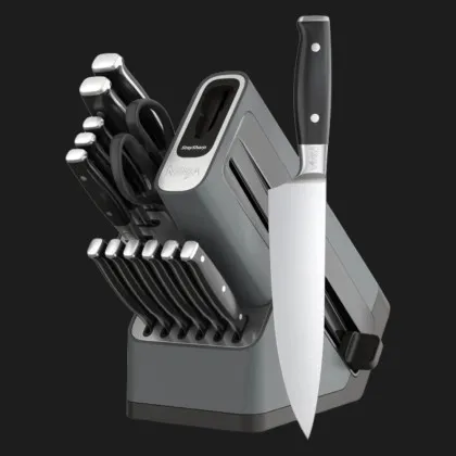 Набір ножів Ninja StaySharp Deluxe з 14 предметів (Steel/Black) (K32014EUUK)