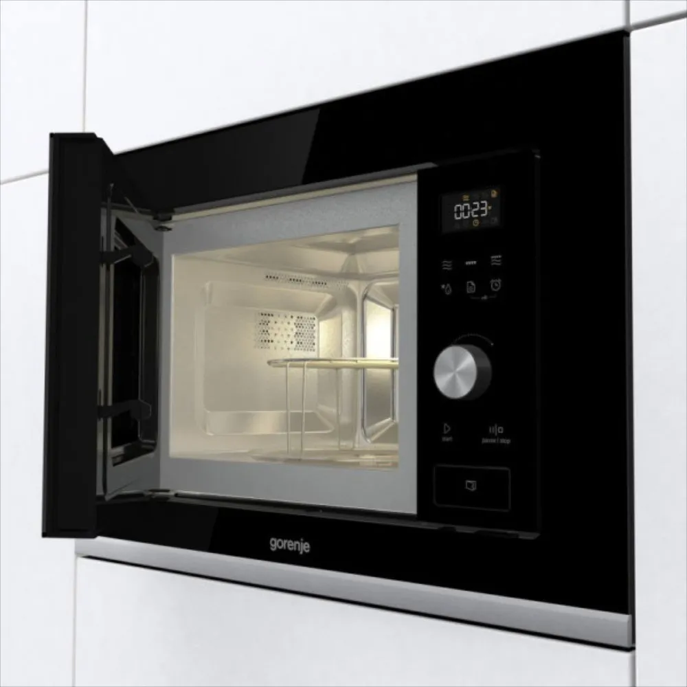 Мікрохвильова піч вбудована Gorenje BMX201AG1BG (Black)