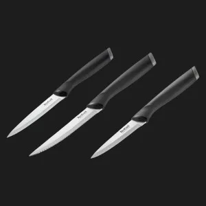 Набір ножів Tefal Essential 3шт (Black) (K2219455)