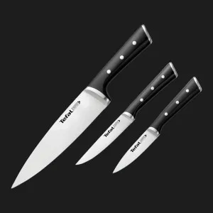 Набір ножів Tefal Ice Force 3шт (Black/Stainless steel) (K2323S74)