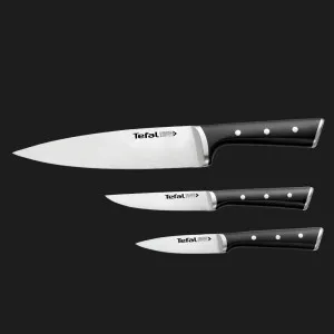 Набір ножів Tefal Ice Force 3шт (Black/Stainless steel) (K2323S74)