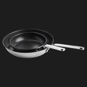 Набір посуду KitchenAid SSS 8 предметів 16/18/20 см 1.49/2.13/3.11 л 20+28 см (Stainless steel) (CC004221-001)