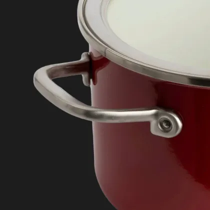 Набор посуды KitchenAid Steel Core 8 предметов 16/20/24 см 1.3/3.7/6 л (Red) (CC004920-001)