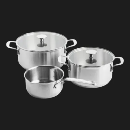 Набор посуды KitchenAid 5 предметов 16/20/24 см 1.5/3.1/4.8 л (Silver) (CC005088-001)