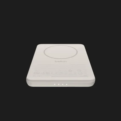 Зарядний пристрій Power Bank Belkin 5000мАh, 15W/Qi2 7.5W, Slim Magnetic Ring (Sand)