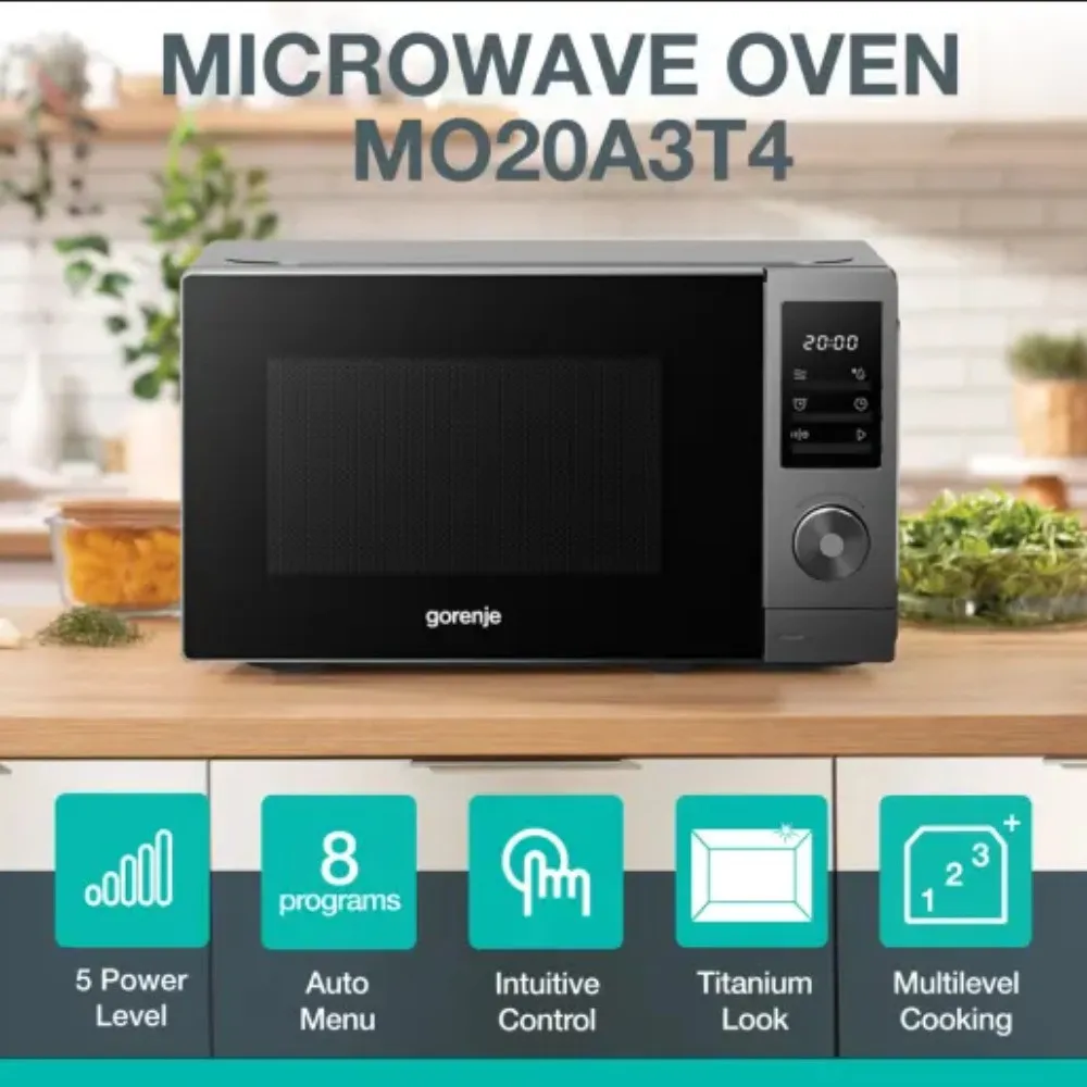 Мікрохвильова піч Gorenje MO20A3T4 (Black)