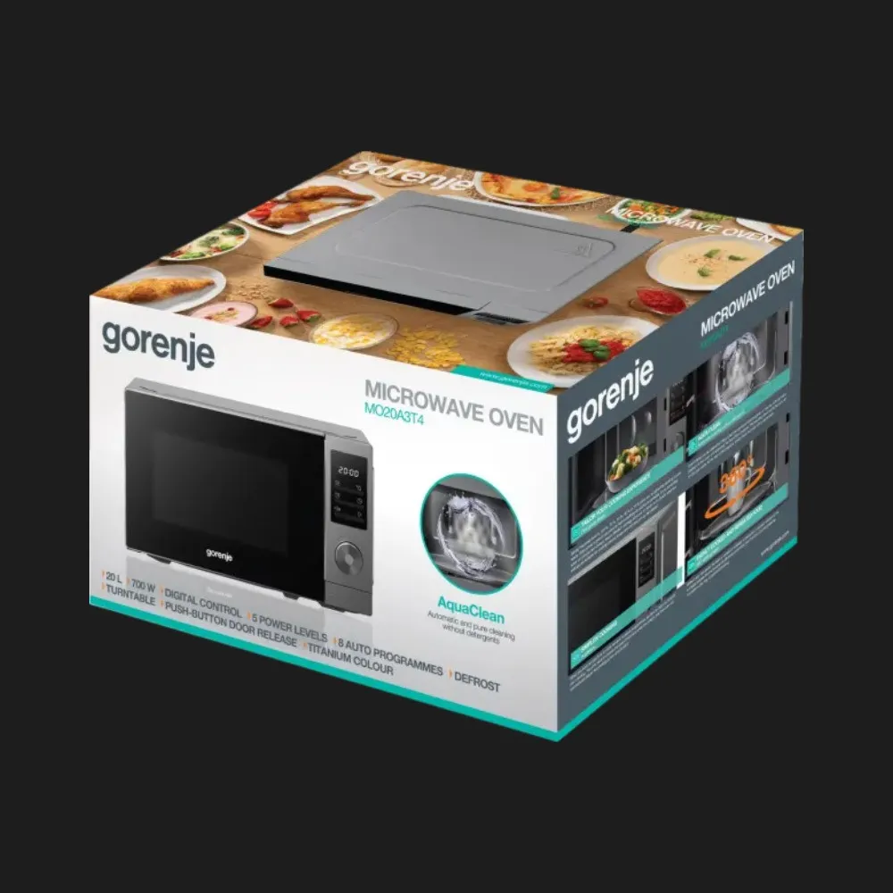 Мікрохвильова піч Gorenje MO20A3T4 (Black)