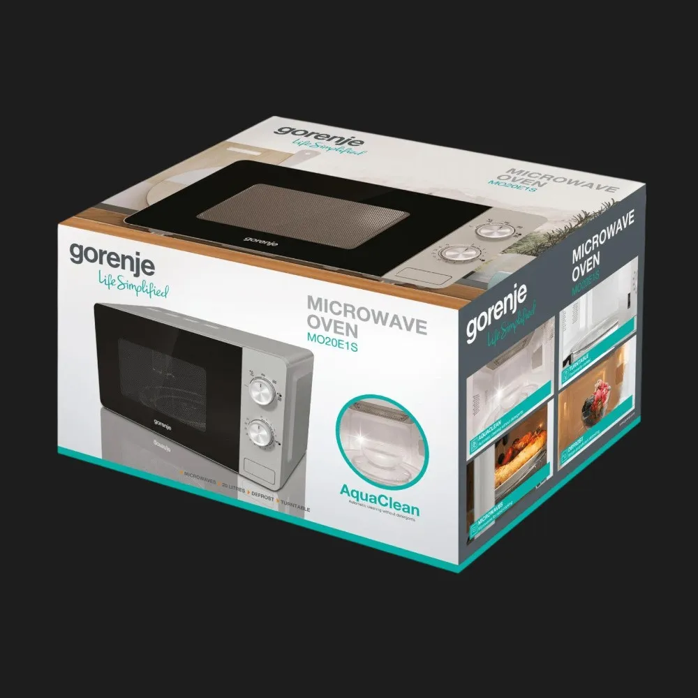 Мікрохвильова піч Gorenje MO20E1S (Silver)