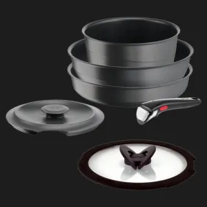 Набор посуды Tefal Ingenio Inspiration 6 пр (Black/Gray) (L867S604)