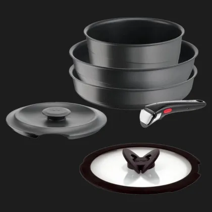 Набор посуды Tefal Ingenio Inspiration 6 пр (Black/Gray) (L867S604)