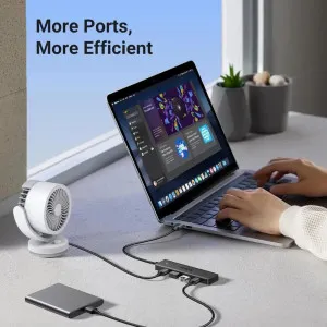 USB-хаб UGREEN CM219 USB 3.0 to 4xUSB 3.0 (Black) (25851) в Херсоне