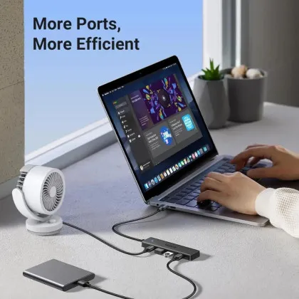 USB-хаб UGREEN CM219 USB 3.0 to 4xUSB 3.0 (Black) (25851) в Чернігові