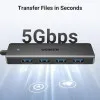 USB-хаб UGREEN CM219 USB 3.0 to 4xUSB 3.0 (Black) (25851)
