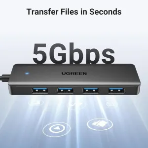 USB-хаб UGREEN CM219 USB 3.0 to 4xUSB 3.0 (Black) (25851) в Херсоне